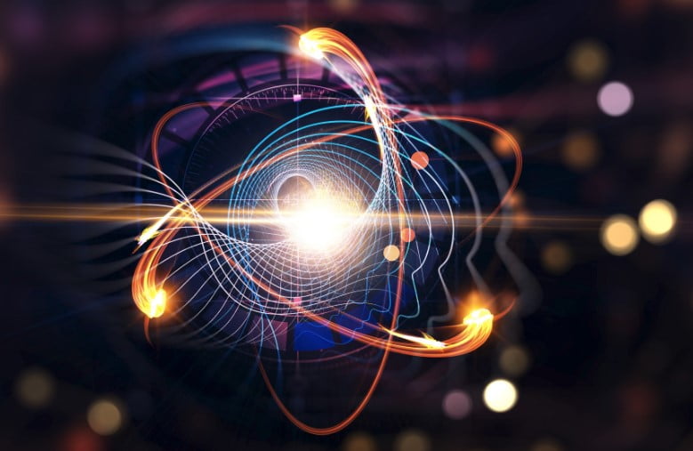 Quantum Computing Atom spinning